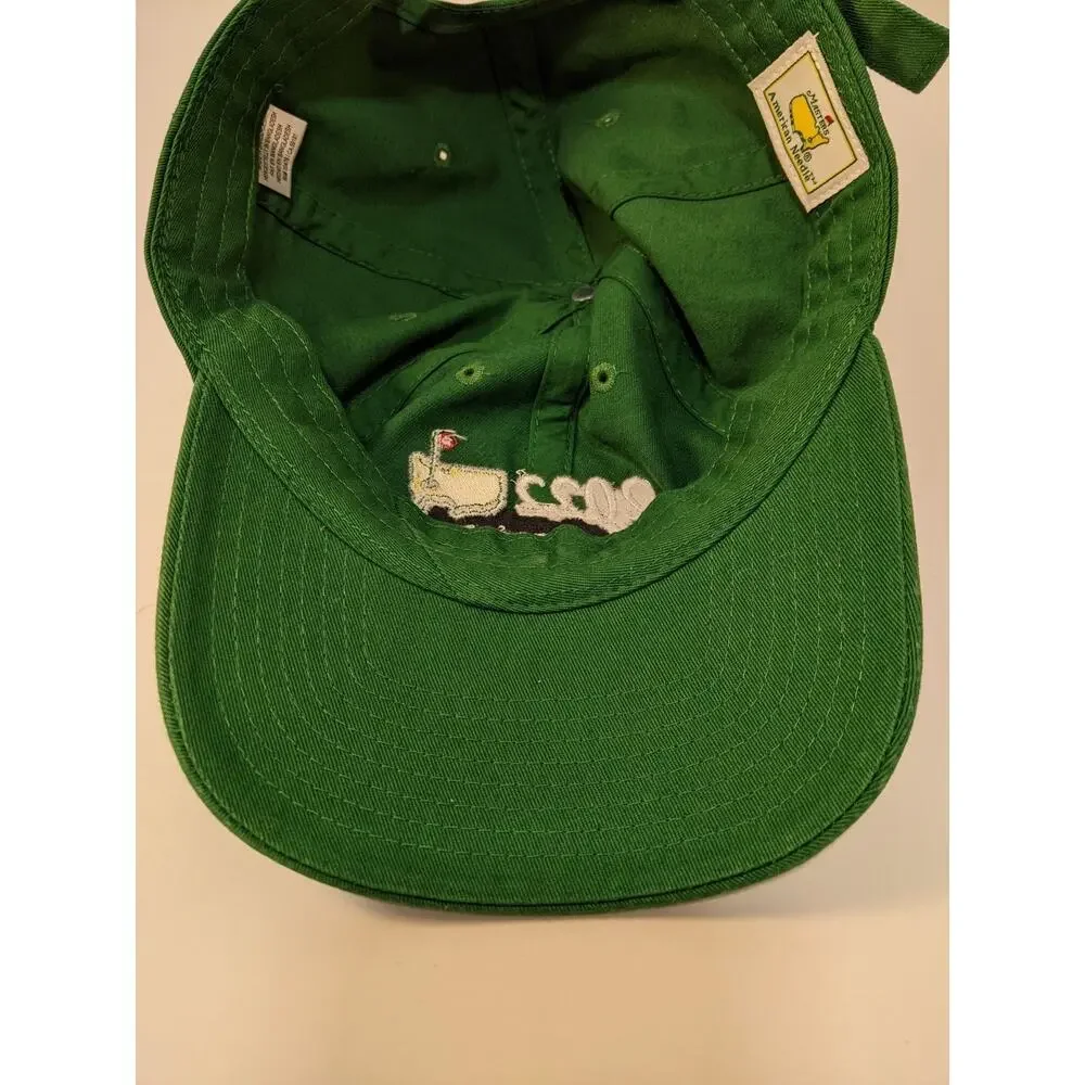 2022 Masters Green Cotton‎ Hat Cap AUGUSTA NATIONAL GOLF American Needle EUC